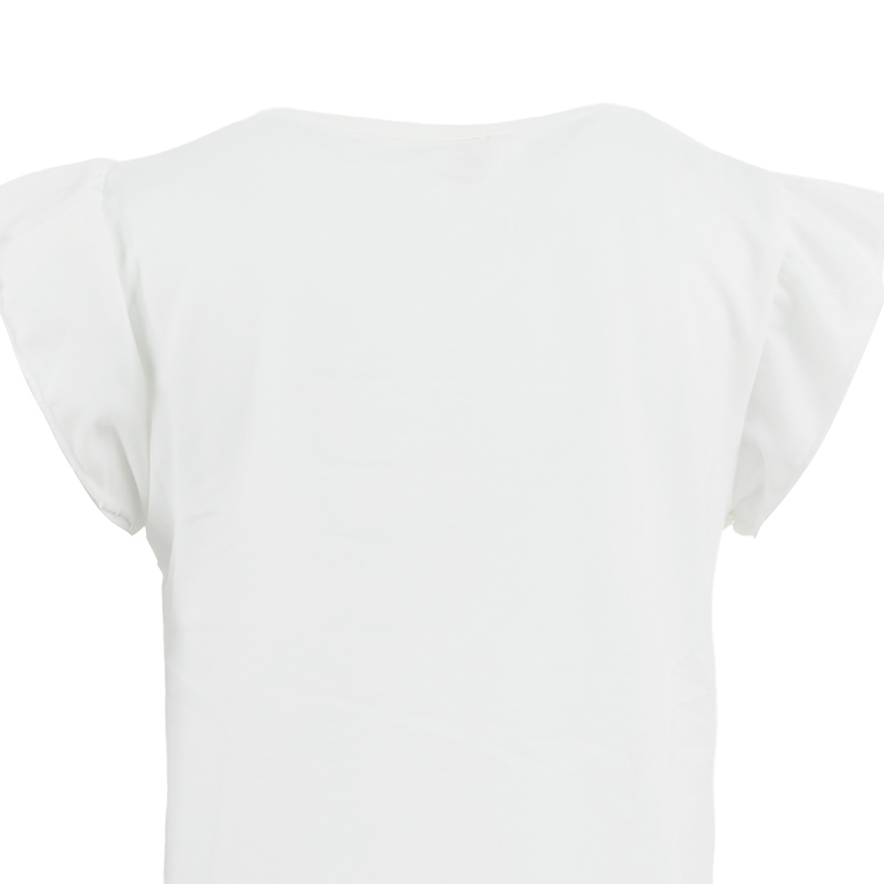 LEZONKIDS - Camiseta infantil personalizada de manga franzida de verão de unicórnio mais vendida para meninas